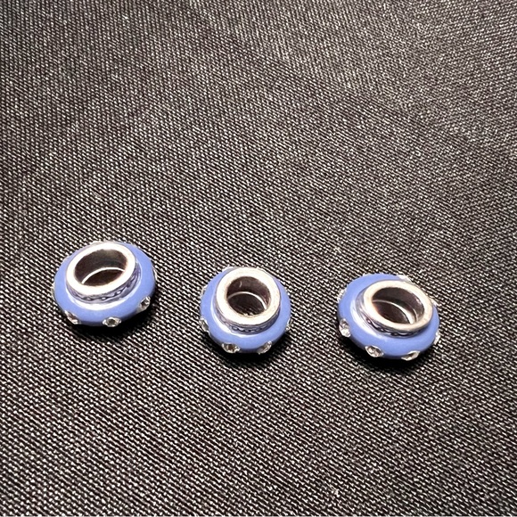 Brighton charm spacer’s vibrant blue. For bracelets or necklaces set of 3 - Picture 2 of 4